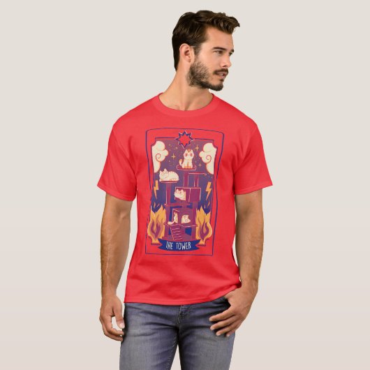 The Tower Cat Tarot by Tobe Fonseca T-Shirt (Vorne ganz)