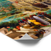 The Tower of Babel Pieter Bruegel the Elder art Poster (Ecke)
