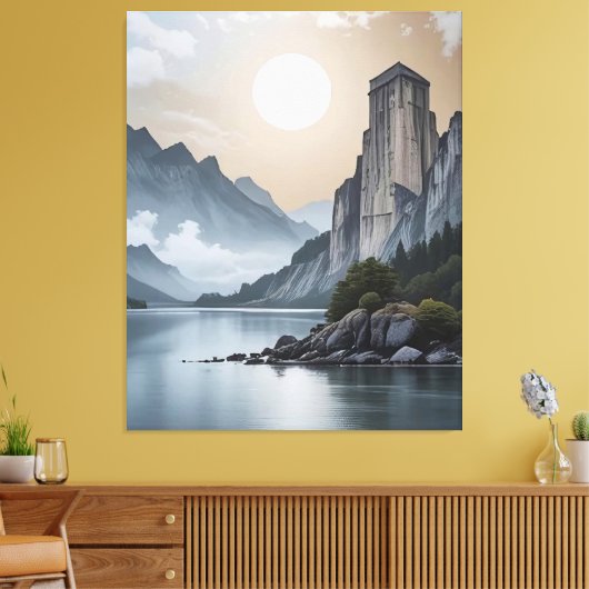 The Tower of Eternal Silence Leinwanddruck (Insitu (Wohnzimmer))