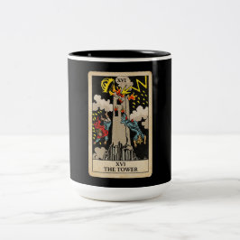 The Tower Tarot Zweifarbige Tasse