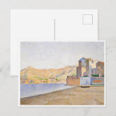 The Town Beach, Collioure, Opus 165 (1887) Postkarte (Vorne/Hinten)