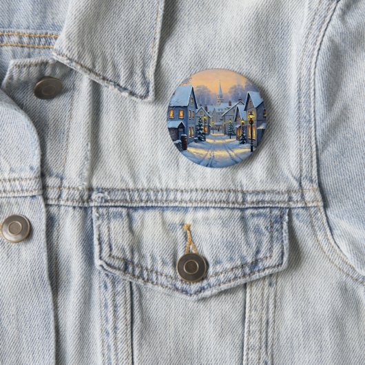 The Town In Winter Button (Beispiel)