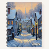The Town In Winter Notizblock (Vorderseite)