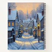 The Town In Winter Notizblock (Rückseite)