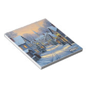 The Town In Winter Notizblock (angewinkelt)