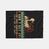 The Trail Looked So Flat On Map Funny Hiking Slow Fleecedecke (Vorderseite (Horizontal))