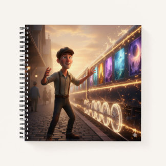 The Train Platform Storyteller Notebook Notizblock