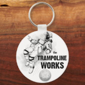 The Trampoline Works Black-and-white Astronaut Schlüsselanhänger (Vorderseite)