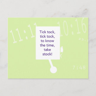 The Treasure Hunt Game - Clue #1 - Uhr Postkarte