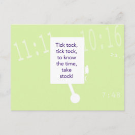 The Treasure Hunt Game - Clue #1 - Uhr Postkarte