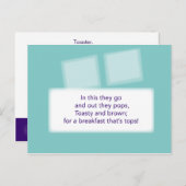 The Treasure Hunt Game - Clue #4 - Toaster Postkarte (Vorne/Hinten)