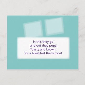 The Treasure Hunt Game - Clue #4 - Toaster Postkarte