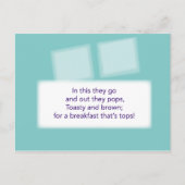 The Treasure Hunt Game - Clue #4 - Toaster Postkarte (Vorderseite)