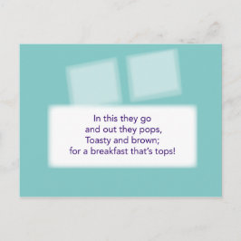 The Treasure Hunt Game - Clue #4 - Toaster Postkarte