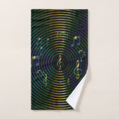 The Treble Clef: Music Bath Towel Set (Handtuch)