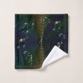 The Treble Clef: Music Bath Towel Set (Waschlappen)