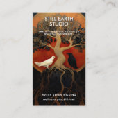 The Tree Between Worlds | Tree of Life Designs Visitenkarte (Vorderseite)