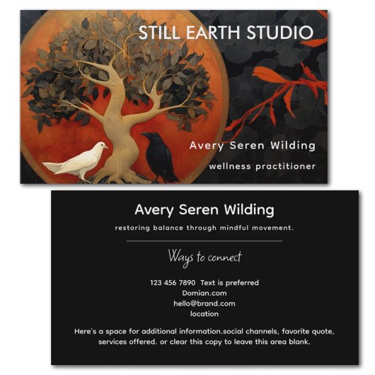 The Tree Between Worlds | Tree of Life Designs Visitenkarte