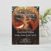 The Tree Between Worlds | Tree of Life R&B Einladung (Stehend Vorderseite)