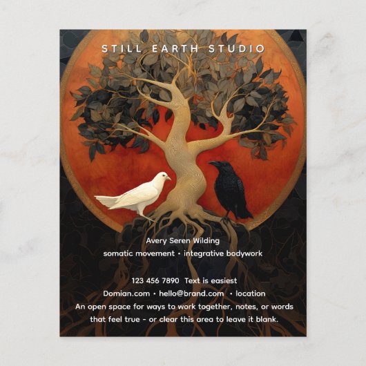 The Tree Between Worlds | Tree of Life R&B Flyer (Hinten)