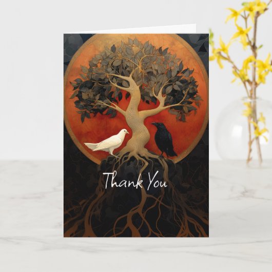 The Tree Between Worlds | Tree of Life R&B Karte (Gelbe Blume)