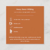 The Tree Between Worlds | Tree of Life R&B Quadratische Visitenkarte (Rückseite)