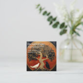The Tree Between Worlds | Tree of Life R&B Quadratische Visitenkarte (Stehend Vorderseite)