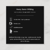 The Tree Between Worlds | Tree of Life R&B Quadratische Visitenkarte (Rückseite)