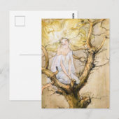 The Tree Fairy Vintage  Postkarte (Vorne/Hinten)