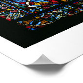The Tree of Jesse, lancet window in the west facad Poster (Ecke)