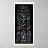 The Tree of Jesse, lancet window in the west facad Poster (Vorne)