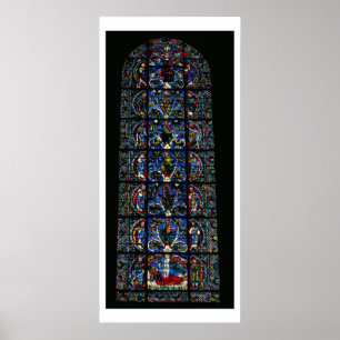 The Tree of Jesse, lancet window in the west facad Poster