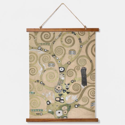 The Tree of Life, Gustav Klimt OIl Painting Wandteppich Mit Holzrahmen (Vorderseite)