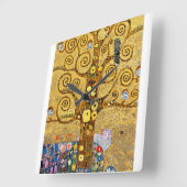 “ The Tree of Life ” , Gustav Klimt Quadratische Wanduhr (Winkel)
