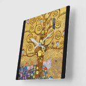 "The Tree of Life" Quadratische Wanduhr (Winkel)