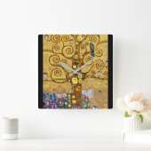 "The Tree of Life" Quadratische Wanduhr (Zuhause)