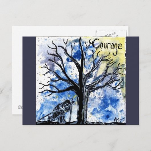 The Tree Series: Courage Postkarte (Vorne/Hinten)