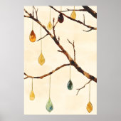 The tree with golden leaves is a popular wall  poster (Vorne)