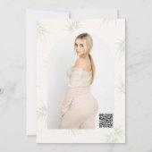 The Tropical Imperial Bamboo Garden Sweet 16 Einladung (Rückseite)