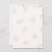 The Tropical Imperial Bamboo Garden Wedding  Einladung (Rückseite)