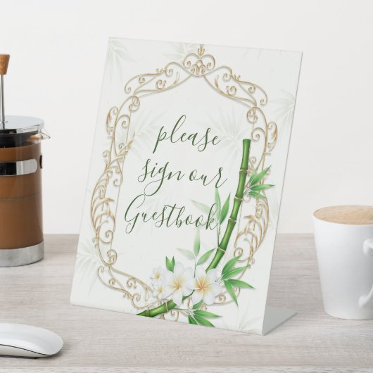 The Tropical Imperial Bamboo Garden Wedding  Sockelschild (In SItu)