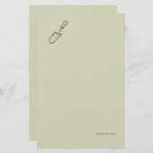 The Trowel -Botanists Pause- Minimalist Briefpapier (Vorne/Hinten)