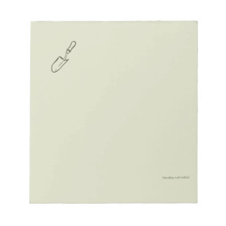 The Trowel -Botanists Pause- Minimalist Notizblock