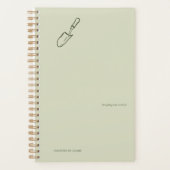 The Trowel -Botanists Pause- Minimalist Planner Planer (Vorderseite)