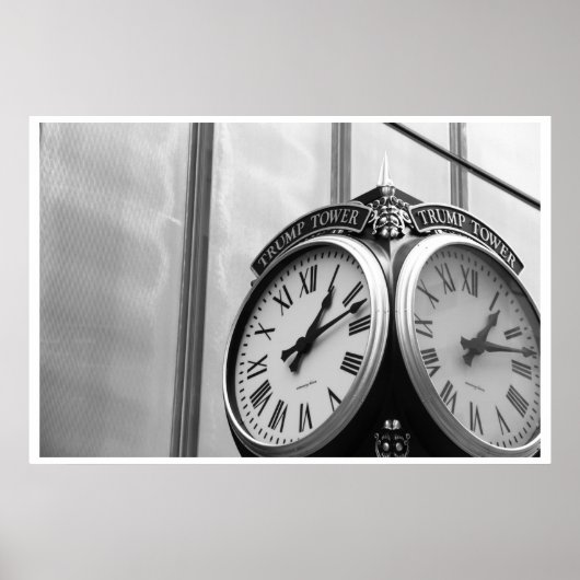 The Trump Tower Clock - NYC Poster (Vorne)