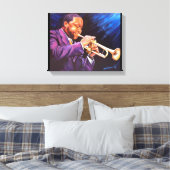 The Trumpet Player 11" x 14" Leinwand Gallery Prin (Insitu (Schlafzimmer))