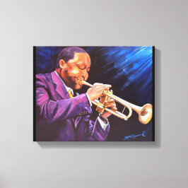 The Trumpet Player 11" x 14" Leinwand Gallery Prin