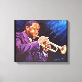 The Trumpet Player 11" x 14" Leinwand Gallery Prin