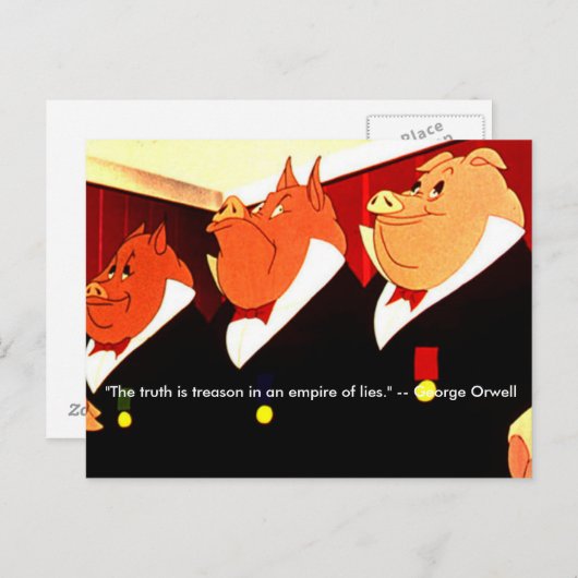 The Truth is Treason Postkarte (Vorne/Hinten)
