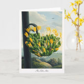 The Tube Aloe — Modern Botanical Reinterpretation Karte (Gelbe Blume)